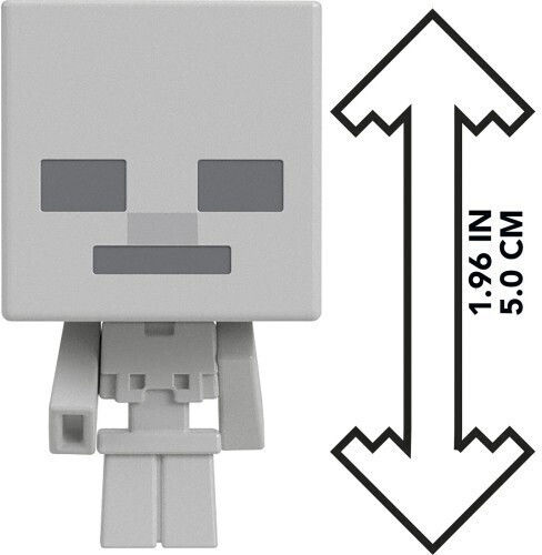 Φιγούρα Δράσης Mob Head Minecraft Γκρι για 6+ Ετών