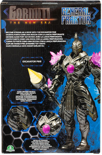 Action Figure Gormiti The New Era Villain General Krater Gormiti Krater for 5+ years Years 27cm.