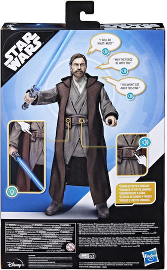 Action Figure Star Wars with Sound and Light Obi Wan Kenobi for 4+ years old Years