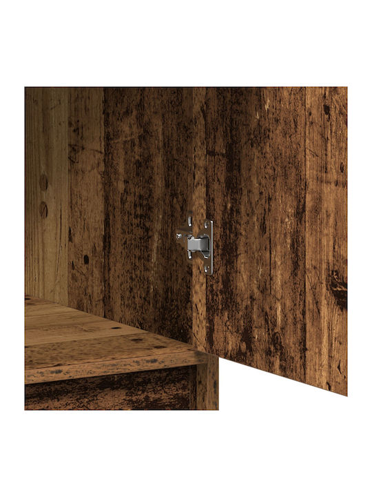 Bufet din Lemn Masiv cu Sertare Brown 40x41x135cm