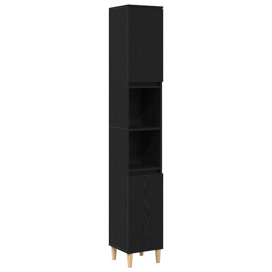 vidaXL Στήλη Μπάνιου Δαπέδου Μ30xΒ30xΥ190cm Δρυς