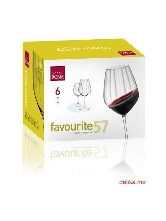 Rona Favourite Set of Glasses Champagne / Whiskey / White Wine / Water made of Crystal Stemmed 48pcs
