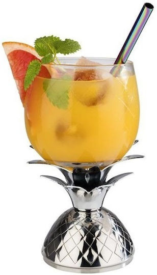APS Pahar Cocteiluri din Sticlă în Culoarea Argintiu 350ml