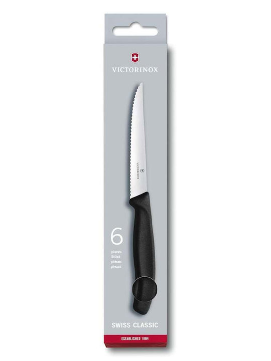 Victorinox Swiss Classic Μαχαίρια Steak από Ανοξείδωτο Ατσάλι 11cm 6τμχ