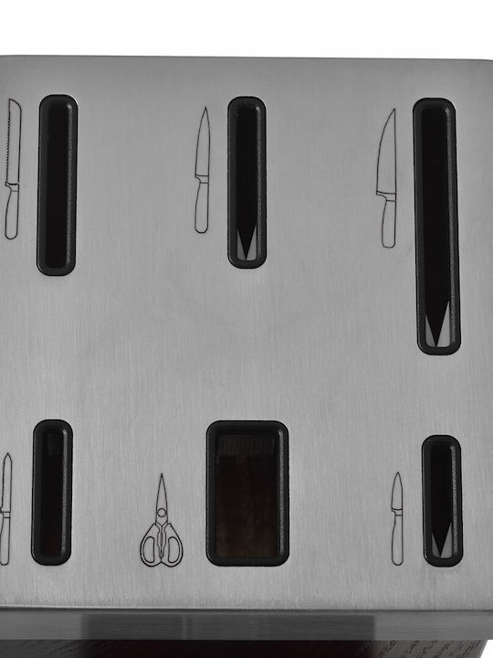 Zwilling J.A. Henckels Vier Sterne Σετ Μαχαίρια με Βάση από Ανοξείδωτο Ατσάλι 7τμχ
