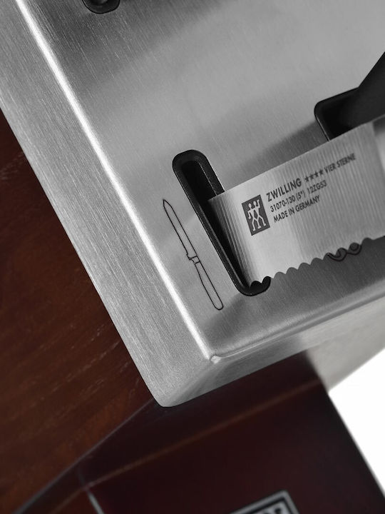 Zwilling J.A. Henckels Vier Sterne Σετ Μαχαίρια με Βάση από Ανοξείδωτο Ατσάλι 7τμχ