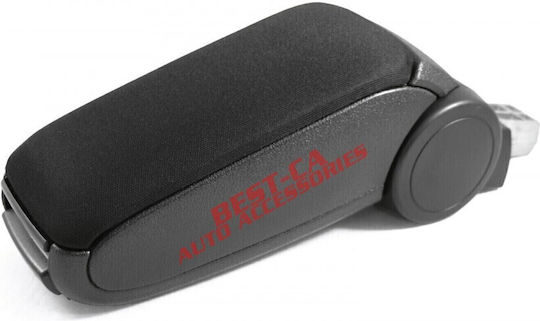 Best-Ka Auto Armlehnenkonsole Stoff Kompatibel mit Ford Focus in Schwarzer Farbe