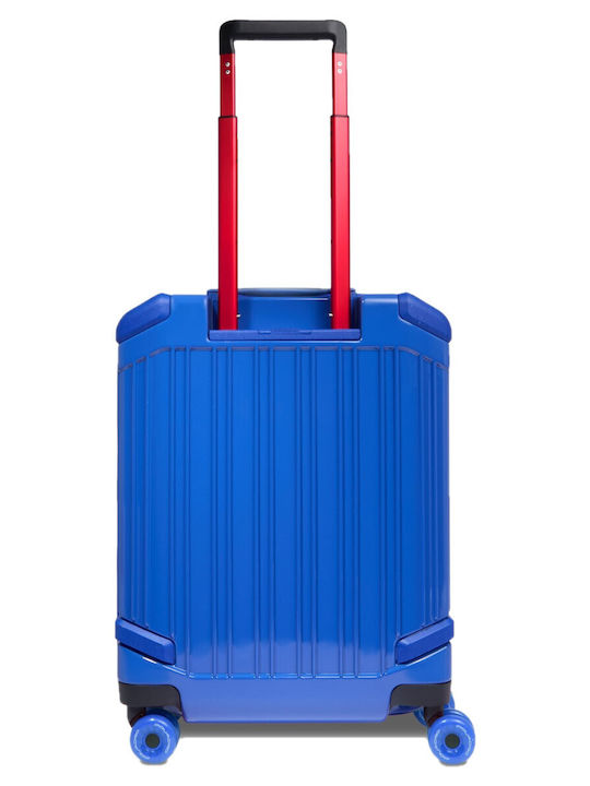 Piquadro Cabin Hard Travel Suitcase Pop Blue with 4 Wheels Height 55cm