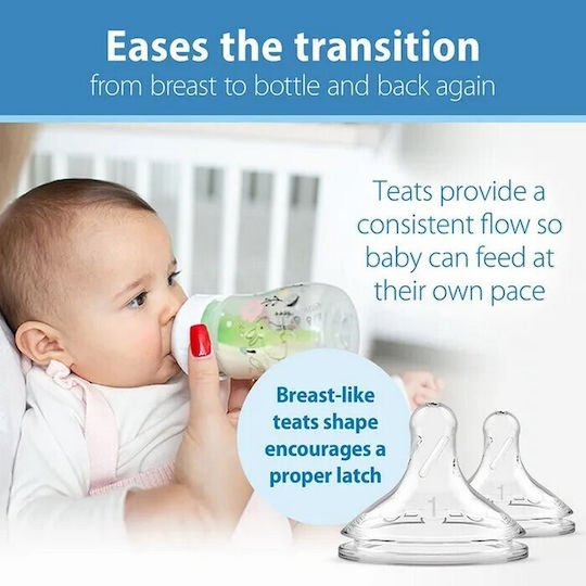 Dr. Brown's Plastic Anti-colic Baby Bottle with Silicone Teat for 0+ Months 150ml 2 Pieces