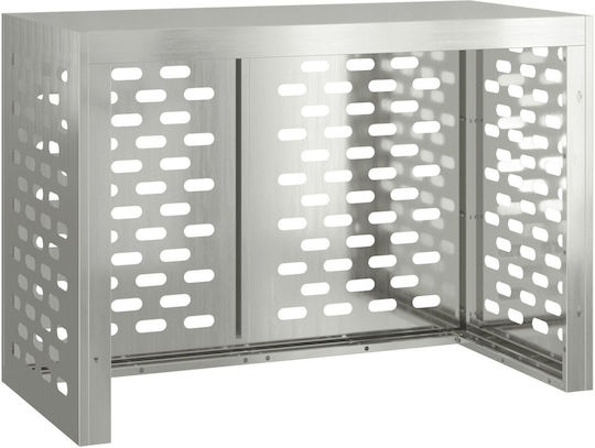Vidaxl Air Conditioner Cover 100x50x70 Galvanized Steel Silver