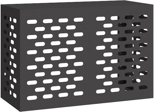 Vidaxl Κάλυμμα Κλιματιστικού Μαύρο 90x40x60 Εκ Χάλυβα Black