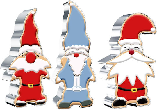 Christmas Cookie Cutter Set 3 Pieces Stainless Steel 13.5cm