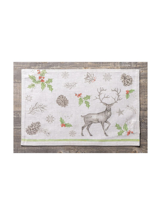 Maison D'hermine Christmas Σουπλά Καφέ 48x33cm 4τμχ