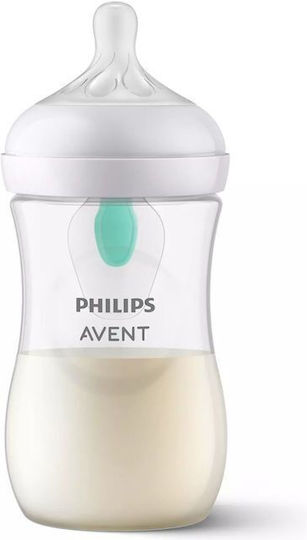 Philips Plastic Baby Bottle Natural Response Anti-Colic with Silicone Teat for 1+ Months Transparent 260ml