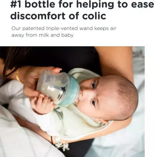 Tommee Tippee Πλαστικό Μπιμπερό Advanced Κατά των Κολικών με Θηλή Σιλικόνης για 0+ μηνών Μπλε 260ml 2τμχ