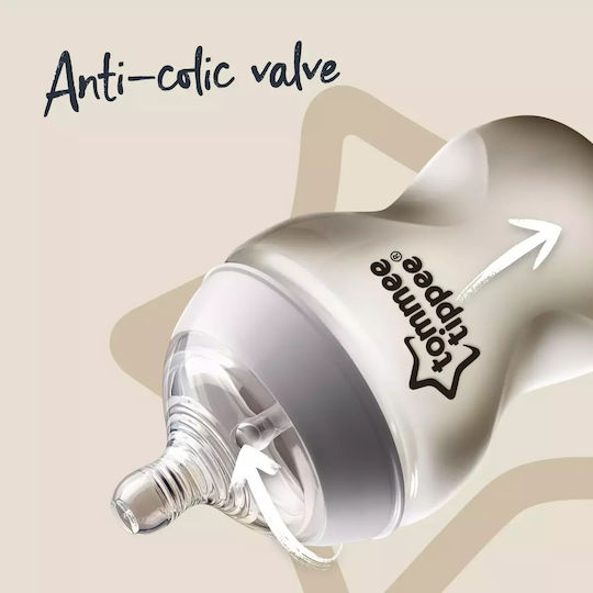 Tommee Tippee Σετ Πλαστικά Μπιμπερό Closer To Nature Κατά των Κολικών με Θηλή Σιλικόνης για 0+ μηνών 9τμχ