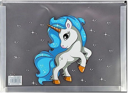 Mapă cu fermoar Foska A4 Df1030 Unicorn Diverse modele Fsdf103xa