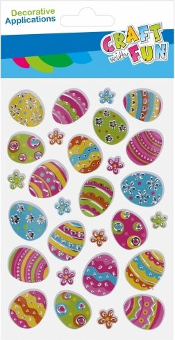 Πασχαλινά Stickers 3d Αυγά 28τμχ