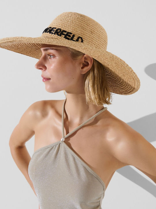Karl Lagerfeld Fabric Women's Hat Beige