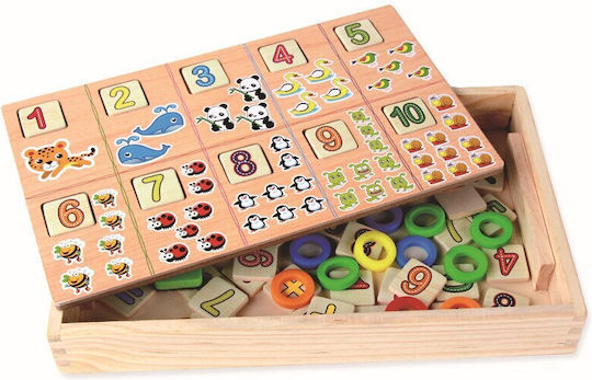 Donuts Educational Game Letters & Numbers made of Wood for 3+ years Years Old