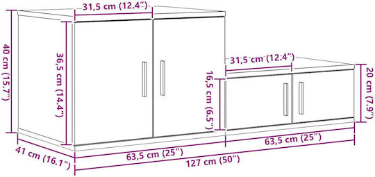 Cabinet de depozitare L127xW41xH40buc