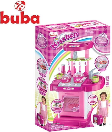 Buba Tragbare Kinderküche Pink FS812 Für 3+ Jahre 65,5 cm