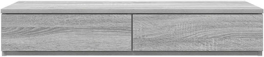 vidaXL Συρτάρι Κρεβατιού Ξύλινο Γκρι 90x36.5x16.5cm