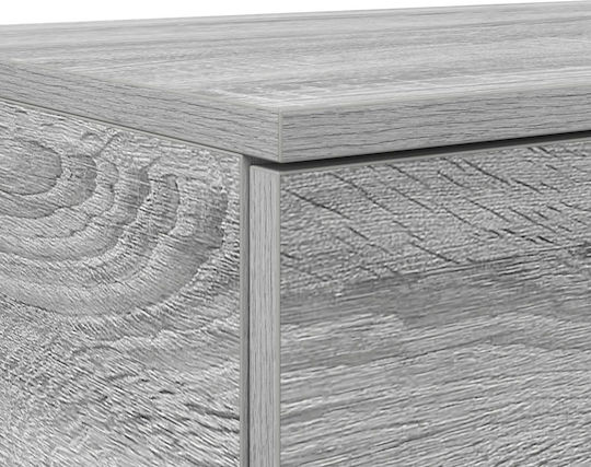 vidaXL Συρτάρι Κρεβατιού Ξύλινο Γκρι 90x36.5x16.5cm