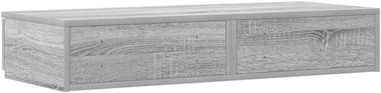 vidaXL Συρτάρι Κρεβατιού Ξύλινο Γκρι 90x36.5x16.5cm