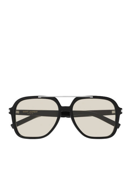 Ysl Unisex Ochelari de soare cu Negru Cadru și Negru Lentilă SL 545 001