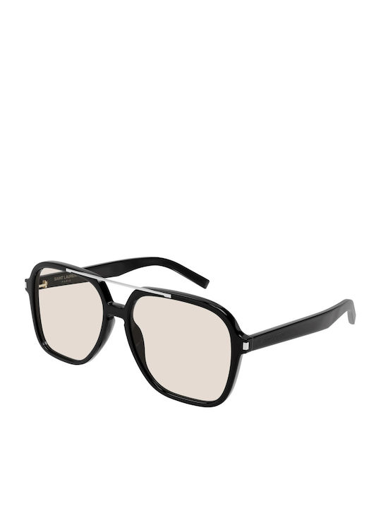 Ysl Unisex Ochelari de soare cu Negru Cadru și Negru Lentilă SL 545 001