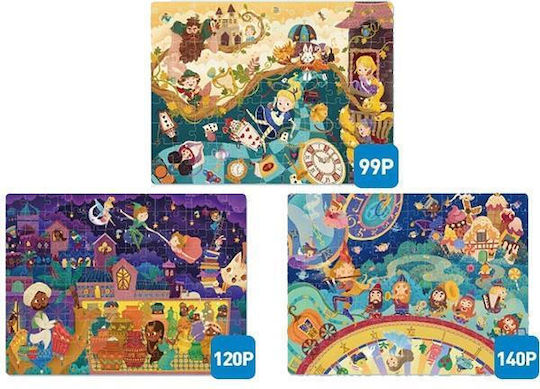 Mideer Παζλ 3 1 Level Up 5 "fairy Tale World" 99,120 130τμχ