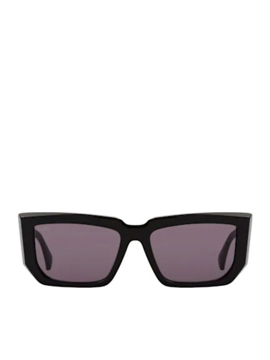 Max Mara Unisex Sunglasses with Black Plastic Frame and Black Lens MM 0126 01A