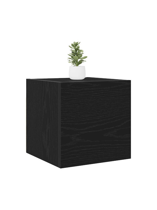 Living Room TV Unit Black Oak L30.5xW30xH30cm