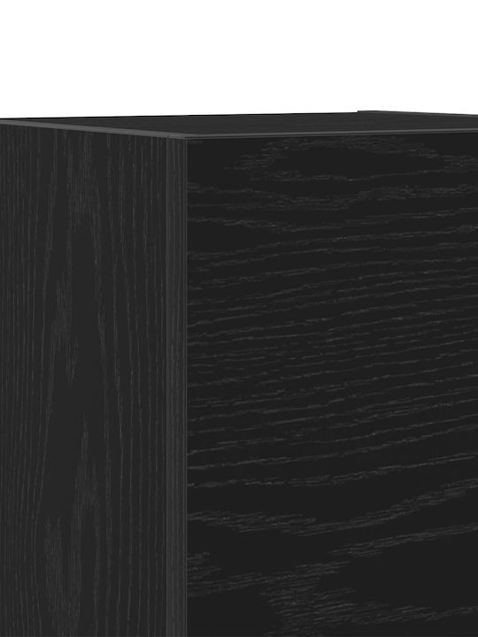 Living Room TV Unit Black Oak L30.5xW30xH30cm