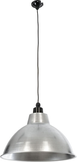 GloboStar Louve Deckenleuchte Silber Glocke mit Lampenbirnensockel E27 40x30x30cm