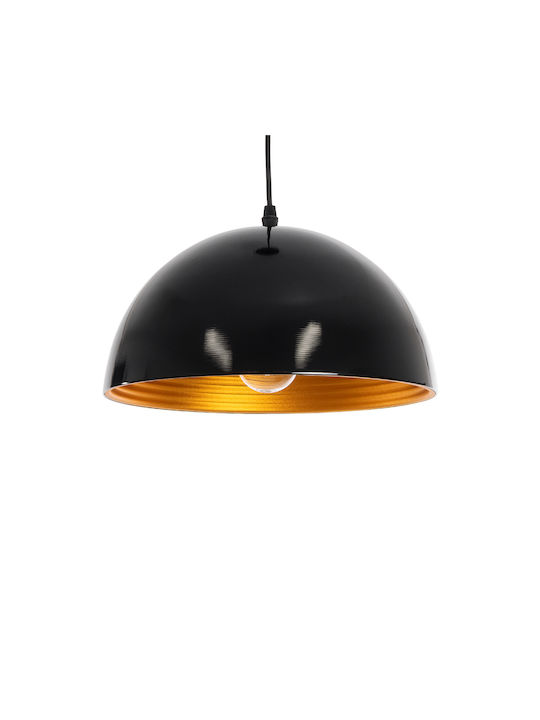 GloboStar Medea Black Bell Pendant Ceiling Light with E27 Socket 30x30x16cm