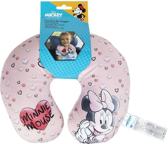Carner Βρεφικό Μαξιλάρι Ταξιδιού Ροζ Minnie Mouse