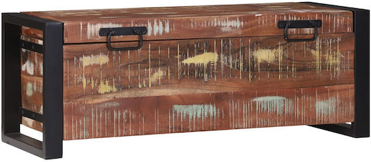 vidaXL Wooden Decorative Trunk Brown 80x30x30cm