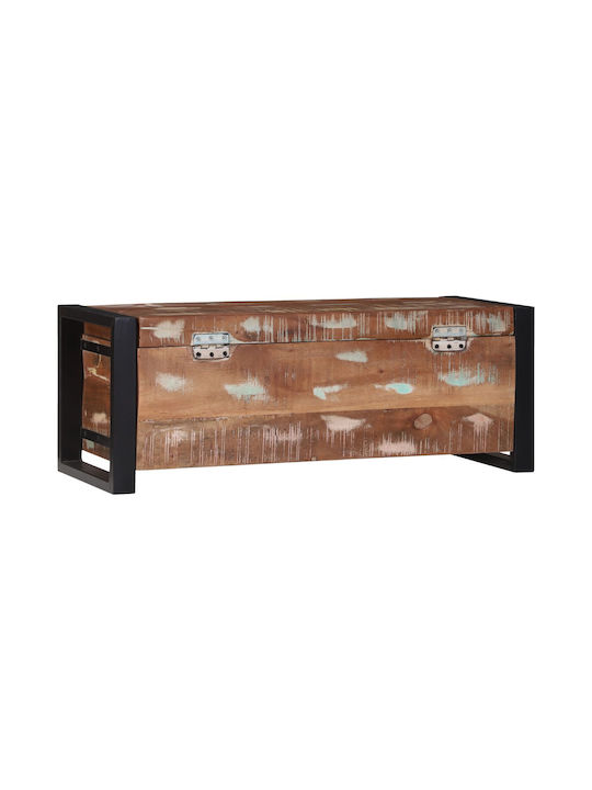 vidaXL Wooden Decorative Trunk Brown 80x30x30cm