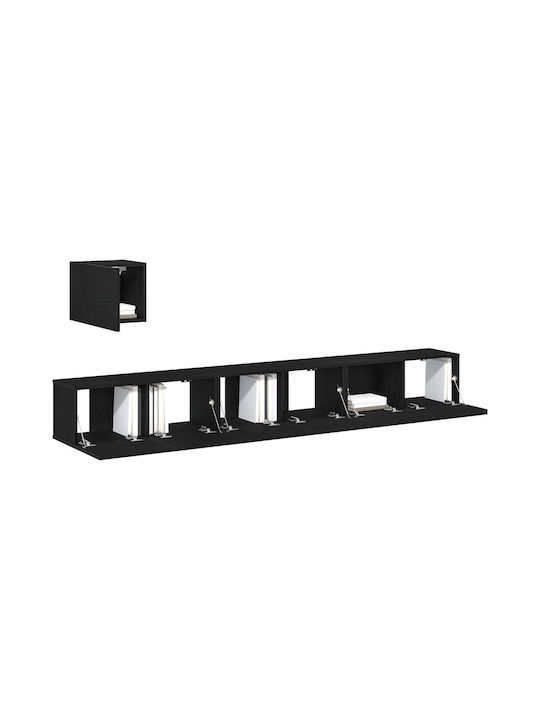 Wohnzimmer TV-Einheit Black Oak L80xB30xH30cm