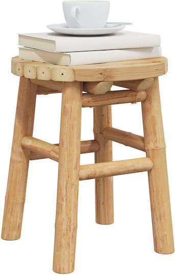 Garden Stool Outdoor Rattan Beige 30x30x36cm