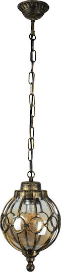 GloboStar Etoile Hanging Ceiling Light Honey Grid with E27 Socket 18x27x27cm