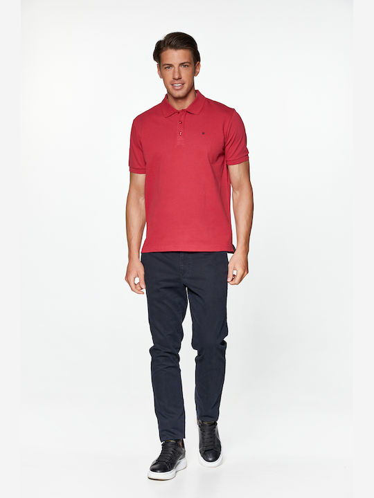 Polo Short Sleeve Blouse Red
