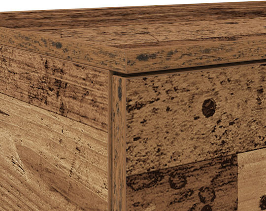 vidaXL Bettkasten aus Holz in Beige Farbe 120x36.5x16.5cm
