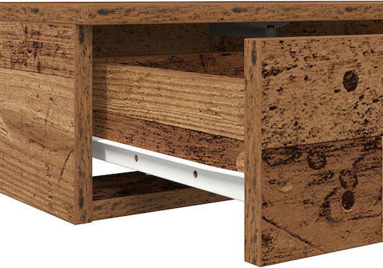 vidaXL Bettkasten aus Holz in Beige Farbe 120x36.5x16.5cm