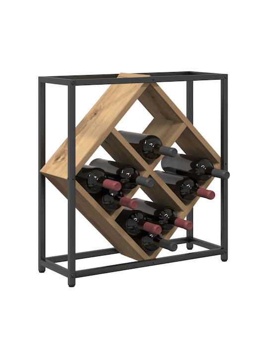 vidaXL Επιδαπέδια Κάβα Ποτών Ξύλινη Καφέ 51x18x52.5εκ.