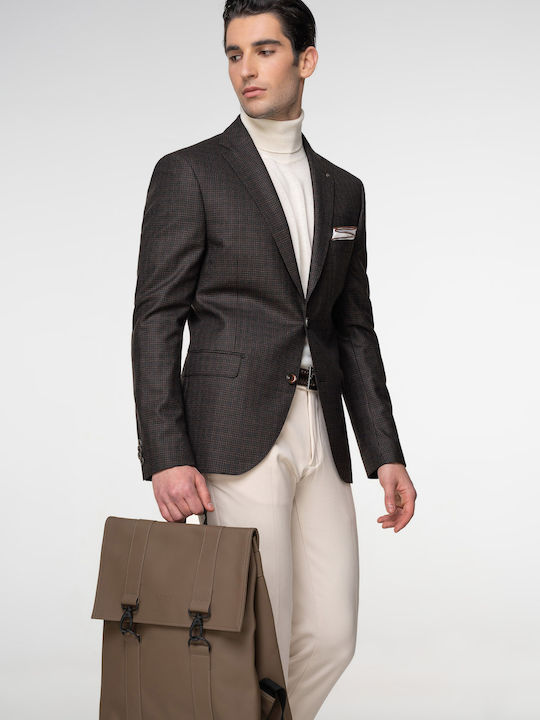 Men's Suit Jacket Slim Fit Brown