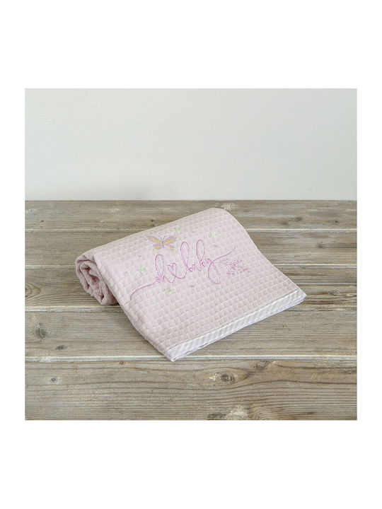 Nima Blanket Nursery Swaddling Blankets Belle Waffle Pink 80x110cm