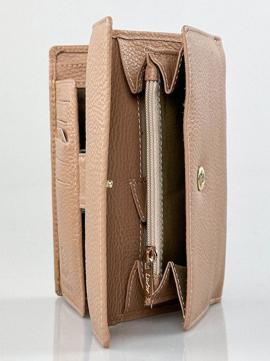 Small Leather Women's Wallet Classic with RFID Natural